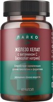 лайко про железо хелат с витамином с капс. бан. n60