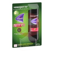НИКОРЕТТЕ СПРЕЙ ФРУКТОВО-МЯТ. 1МГ/ДОЗА 150ДОЗ ФЛ. 13,2МЛ Х2 /MCNEIL/