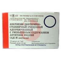 ВАКЦИНА КОКЛЮШНО-ДИФТЕРИЙНО-СТОЛБНЯЧНАЯ АДСОРБИРОВАННАЯ (АКДС-ВАКЦИНА)